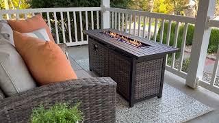 Heat Up Your Patio: The Best 50,000 BTU Fire Pit Table You Need!#patio #firepit #gathering