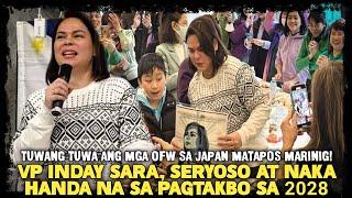 VP INDAY SARA, SORANG SAYA NG MGA KABABAYANG NA OFW SA JAPAN SA NAGING SPEECH @DZAR1026Radio