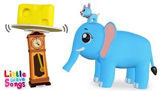 Hickory Dickory Dock   | Nursery Rhymes For Toddlers | Little Wave Songs - Baby Coco