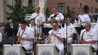 US Navy Band Commodores Full Concert at US Navy Memorial in Washington D.C. on July 5, 2022.