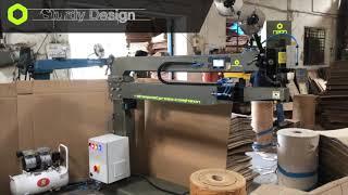 Corrugated box Stitching machine (double servo) (Dual Pinning)