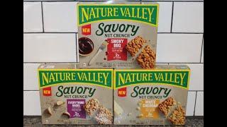 Nature Valley Savory Nut Crunch Bars: Smoky BBQ, Everything Bagel & White Cheddar Review