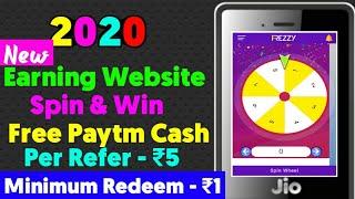 Jio Phone Mai Spin Karke Free Paytm Cash kaise Jeete New Earning Website 2020