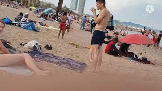 update video Sant Sebastian BARCELONA beach augost 2021