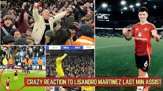 Man united Fans Reaction to lisandro martinez assist And Diallo winning Goal