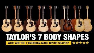 Taylor Guitars 7 (American-Made) Body Shapes