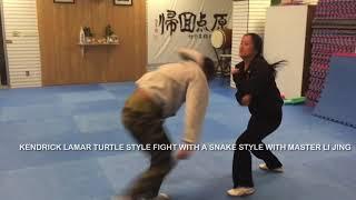 Kendrick Lamar fight with master Li Jing Turtle style VS snake style