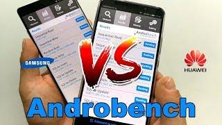 Huawei Mate 10 Pro vs. Samsung Galaxy Note8 - Androbench (storage benchmark)