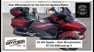 RT series Can Am Spyder 2020 and up - Over 30 accessories on this one Spyder !! The Spyder Shop