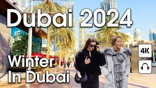 Dubai  Winter in Dubai [ 4K ] Walking Tour Сompilation