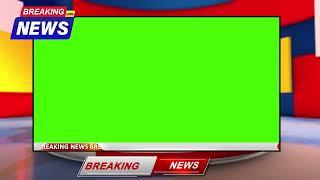 Chroma Key Frame For YouTube News Channels | Free Green Screen News Graphics