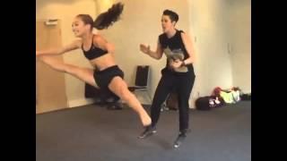 Maddie Ziegler's Amazing Straddle Leap!