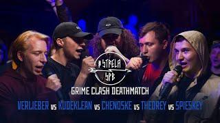 #STRELASPB - VERLIEBER vs KUDEKLEAN vs CHENOSKE vs THEDREY vs SPIESKEY [GRIME CLASH DEATHMATCH]