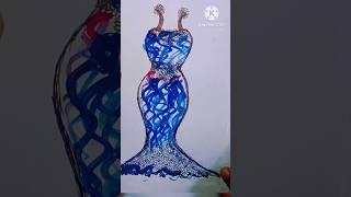 Rate This Dress  1/999 #shorts #Drawing Art and craft by W.B