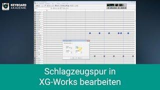 Schlagzeugspur in XG-Works bearbeiten