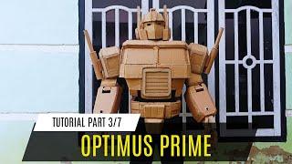 Tutorial part (3/7) Membuat kostum Transformer Optimus Prime G1 dari kardus bekas