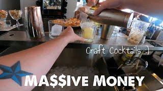 CRUSHIN THURSDAY SHIFT! Cocktails that Made me HUGE Tips! (Wealthy Ladies sit at the Bar)