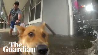 Bodycam video shows dramatic rescues from Milton flood waters