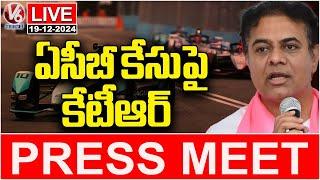 LIVE : KTR Addresses Media on ACB Case Involving Formula-E Funds | V6 News