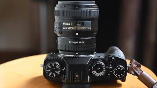 Nikon F lens on Fujifilm X camera with all functions! Fringer NF-FX adapter engineering sample demo