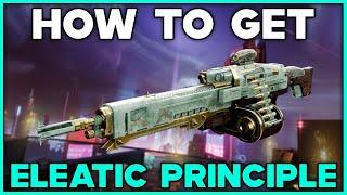 DESTINY 2 How To Get ELEATIC PRINCIPLE Machine Gun