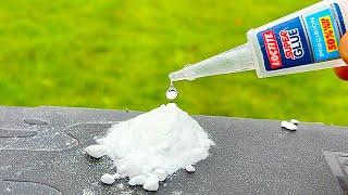 Super Glue and Baking soda! Pour Glue on Baking soda and Amaze With Results