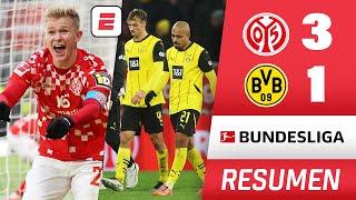 DORTMUND NO LEVANTA CABEZA, perdió 3-1 Mainz y sigue lejos en la tabla | Bundesliga | RESUMEN