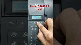 Canon G4010 ink flush system cleaning