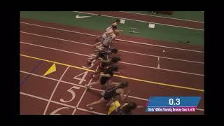 Shannon Carter - 1st Place. Lane 3 - 400-meter, The Armory Hispanic Games, Armory NYC, 01/06/2024