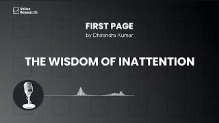 The Wisdom of Inattention: How to Stay Calm in a Falling Market | Value Research