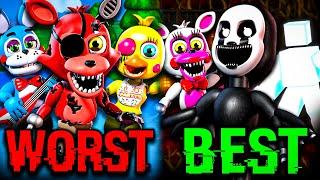 Ranking All FNAF World Characters From Worst To Best