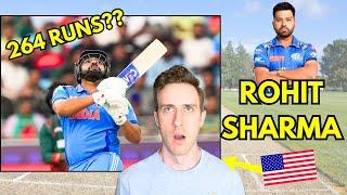 American REACTS to Cricket - Rohit Sharma RECORD BREAKING 264 Runs!!