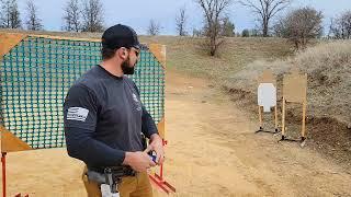 5 shots in one second. Fast draw, fast shooting, USPSA, IPSC, GrayGuns P320 Lockwood