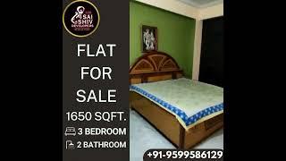 3BHK (1650sqft)  Flat For sale in Indirapuram, Unlimited Power Backup and Fully Vaastu Oriented Flat