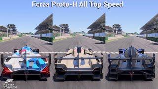 Forza Motorsport: All Forza Proto-H Top Speed (Include BMW M Hybrid V8) [4K.XSX]