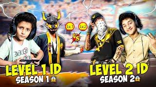 S1 in Level 1 ID vs S2 in Level 2 ID  | 1vs1 Custom | Free Fire