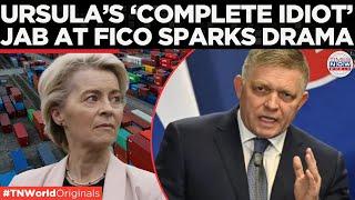 Slovak PM Fico Clashes with EU Chief Over Trump Tariffs & Mystery Surprise! | Times Now World
