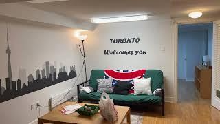 Tour of a 1 Bedroom Basement Apartment in Midtown Toronto (AirBnB)