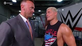 Nick Aldis meets Cody Rhodes - Smackdown 6/7/2024