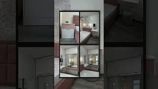 Спальня на заказ. Шкаф в спальню на заказ. Мебель в спальню на заказ с фрезеровкой, розовая,кашемир