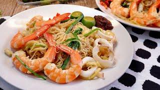 So Easy Everyone Can Cook! Singapore Hokkien Prawn Mee 炒福建虾面 Stir Fried Noodles Recipe | Hawker Food