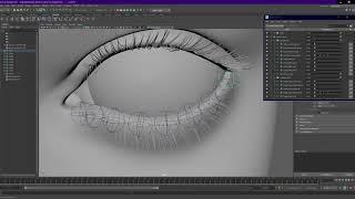 Attaching Eyelashes to Eyelids — Simple Maya Tutorial