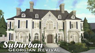 Bloxburg: Suburban Georgian Revival | Roblox Bloxburg | Speedbuild