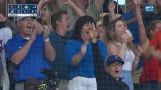 Homer in first career at-bat and family goes crazy!! Mets' Brett Baty's epic first home run!