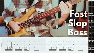 FAST STRAIGHT FORWARD SLAP BASS SOLO (TAB INCL.)