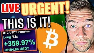 LIVE TRADING! BITCOIN IS ABOUT TO **MOVE** (Don't Miss Out!!!!!)