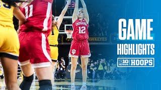 Indiana at Iowa | HIGHLIGHTS | Big Ten Women's Basketball | 01/12/2025