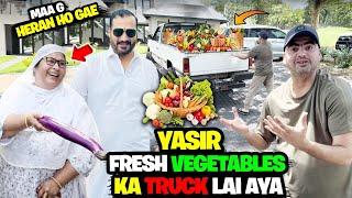 Ajj yasir ny pora truck vegetables ka ly k aa gya ha ami g k liye