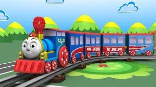 Cartoon Train - Train videos - jcb - Cars for Kids - Toys Factory - Kids Railway - Police Cartoon