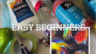 Beginners guide to Acrylic pouring step by step/ Stunning DIY ART therapy/ No artist skills needed